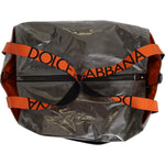 Dolce & Gabbana Cotton Men Large Fabric Green Shopping Tote Bag VAS12552