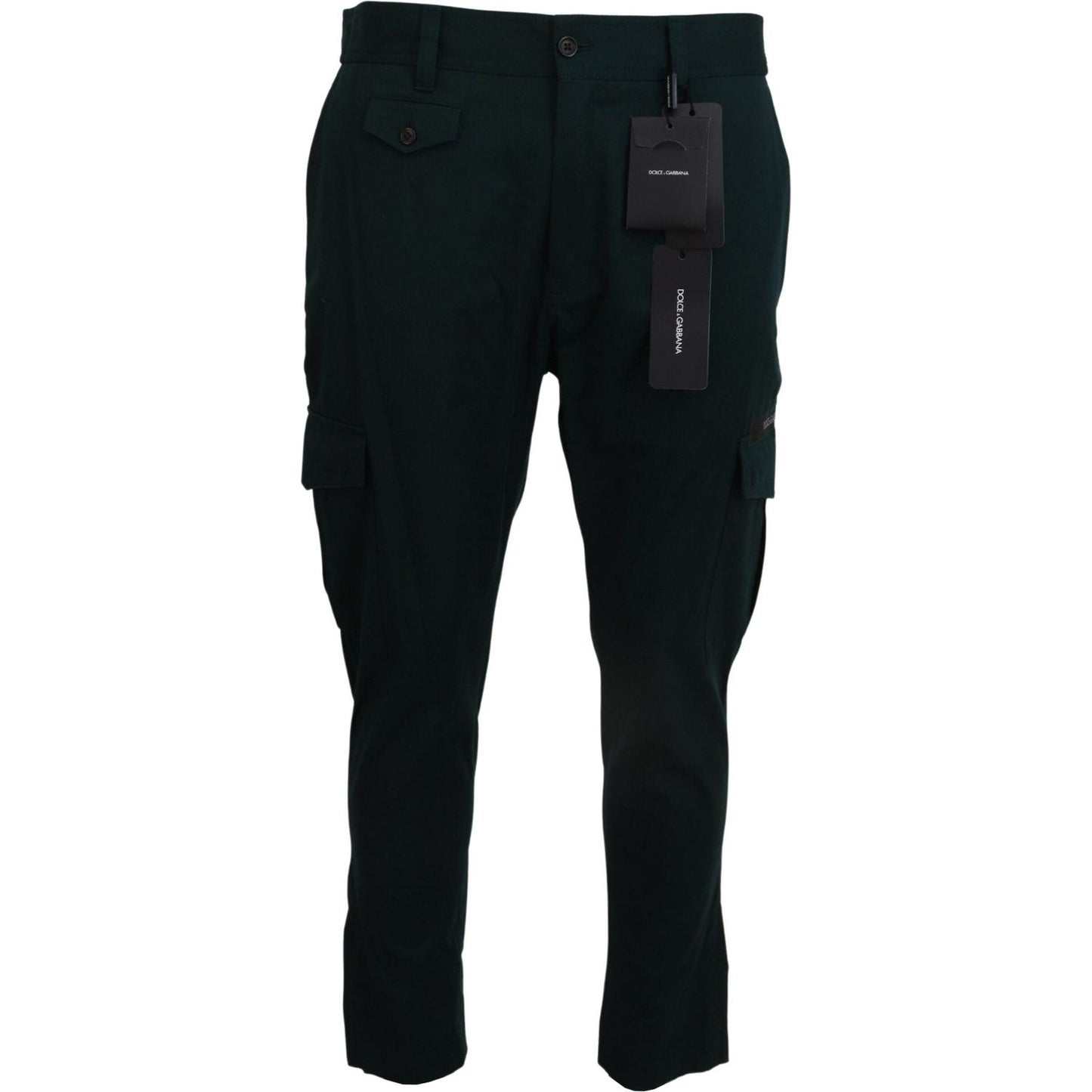 Dolce & Gabbana Green Cargo Cotton Stretch Jeans Pant PAN74539- 44