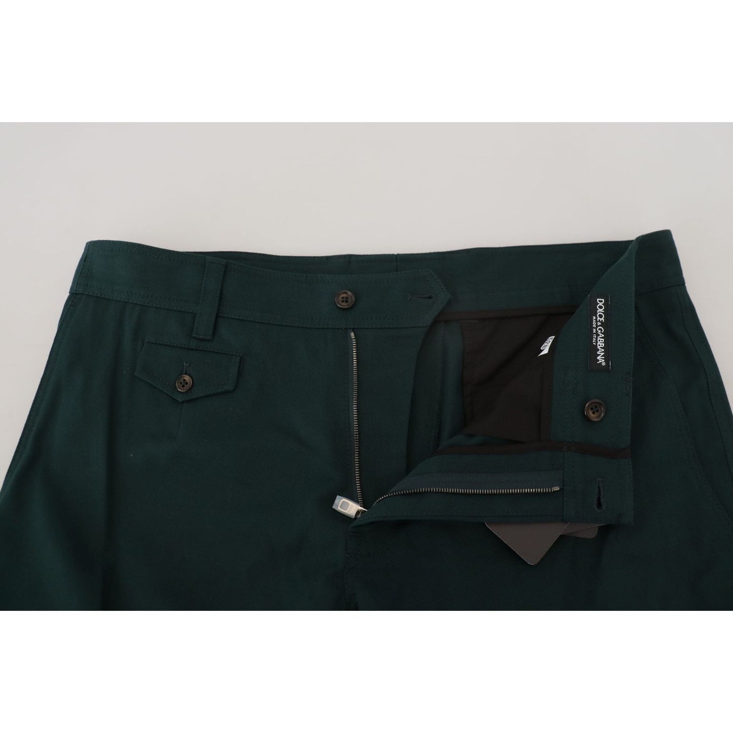 Dolce & Gabbana Green Cargo Cotton Stretch Jeans Pant PAN74539- 44