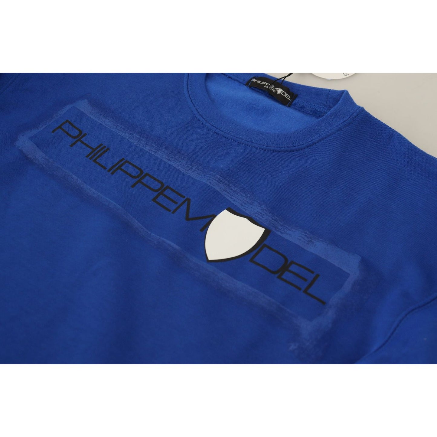 Philippe Model Blue Printed Long Sleeves Pullover Sweater TSH83292-38