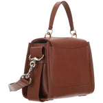 Chloé Elegant Sepia Brown Calfskin Shoulder Handbag 7613386128812