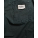 Dolce & Gabbana Green Cotton Stretch Skinny Men Denim Jeans PAN75053-54