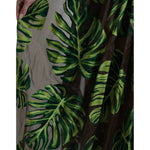 Dolce & Gabbana Green Banana Leaf Sleeveless Long Maxi Dress DR281084-40