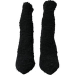 Dolce & Gabbana Black Stiletto Heels Mid Calf Boots Shoes LA10844-37.5
