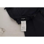 Dsquared² Black Checkered High Waist Straight Pants PAN74502-38