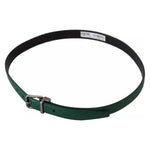 Dolce & Gabbana Green Calf Leather Silver Tone Metal Buckle Belt BEL8904-85