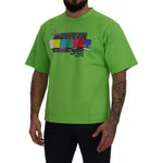 Dolce & Gabbana Green Cotton DG CHANNEL Top T-shirt TSH83079-48