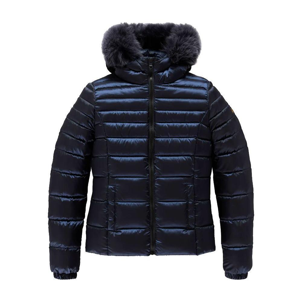 Refrigiwear Blue Nylon Women Jacket RE-14054-XS