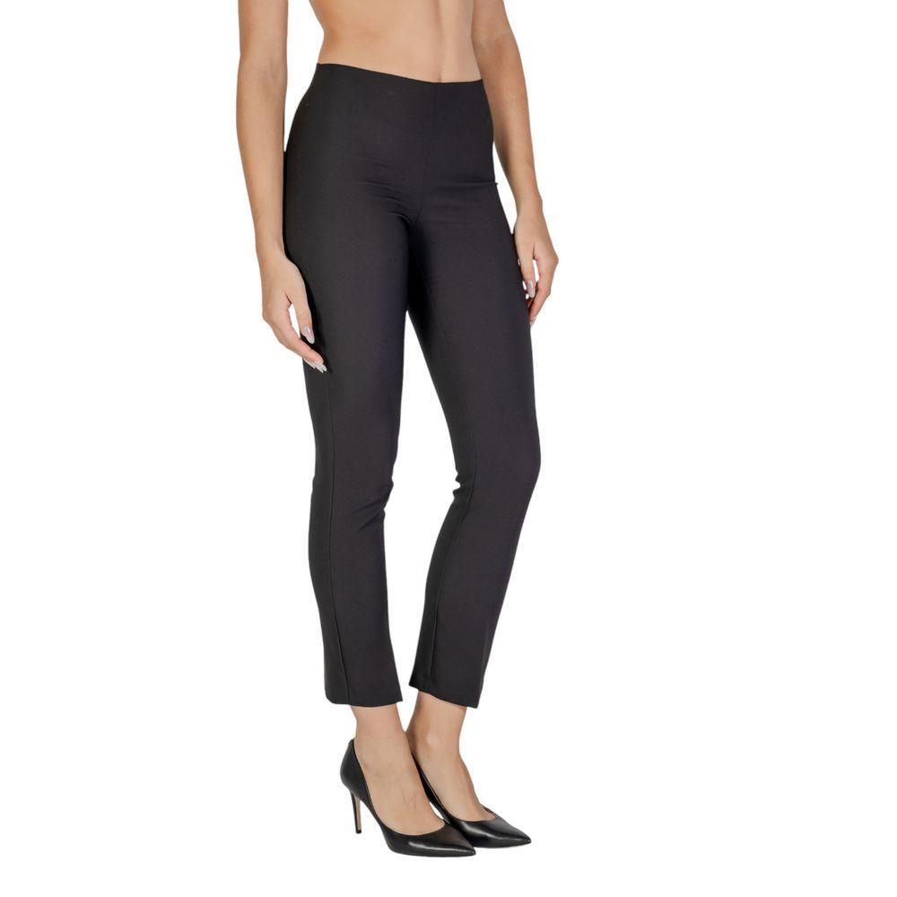 Sandro Ferrone Black Polyester Pant