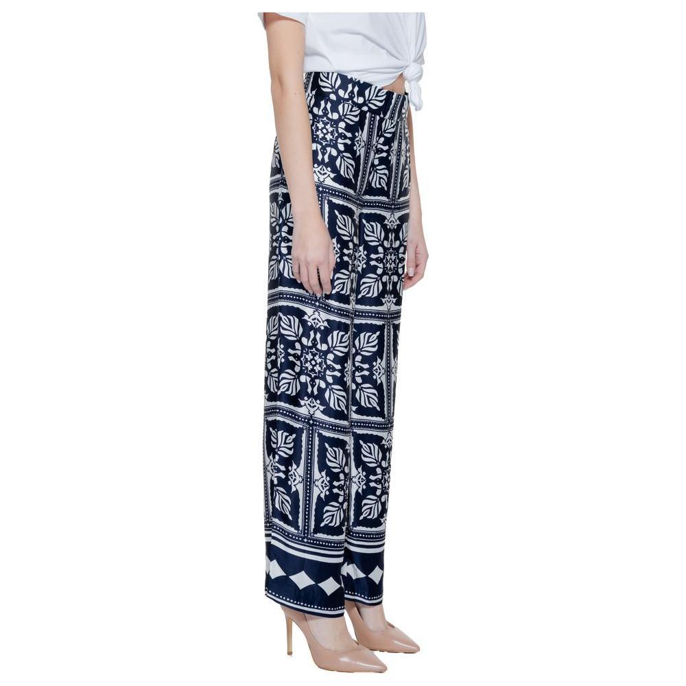 Street One Blue Viscose Pant ST-14425000010-W34 | L30