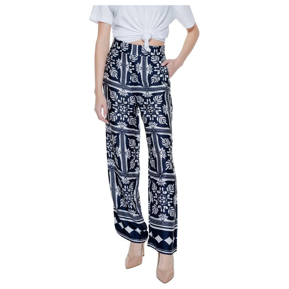 Street One Blue Viscose Pant ST-14425000010-W34 | L30
