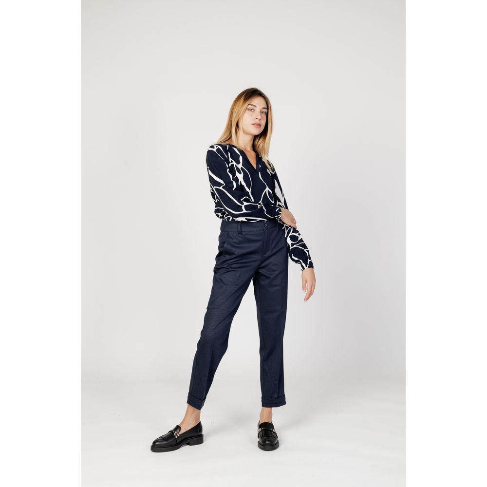 Street One Blue Viscose Pant ST-13115200010-W44 | L28
