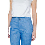 Street One Blue Polyester Pant ST-13548100126-W42 | L30