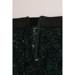 Dolce & Gabbana Green Floral Lace Leggings Pants BYX1125-5