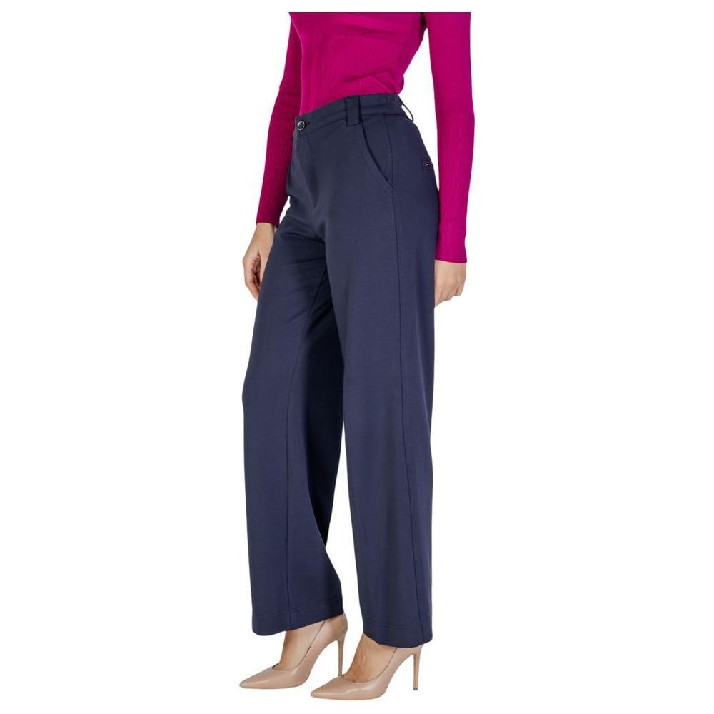 Street One Blue Viscose Pant ST-15622400010-W44 | L30