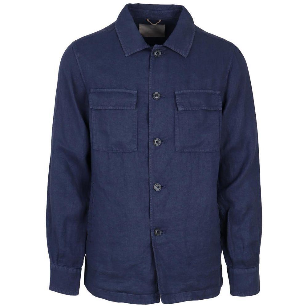 AT.P.CO Blue Linen Shirt AT-14681-XS