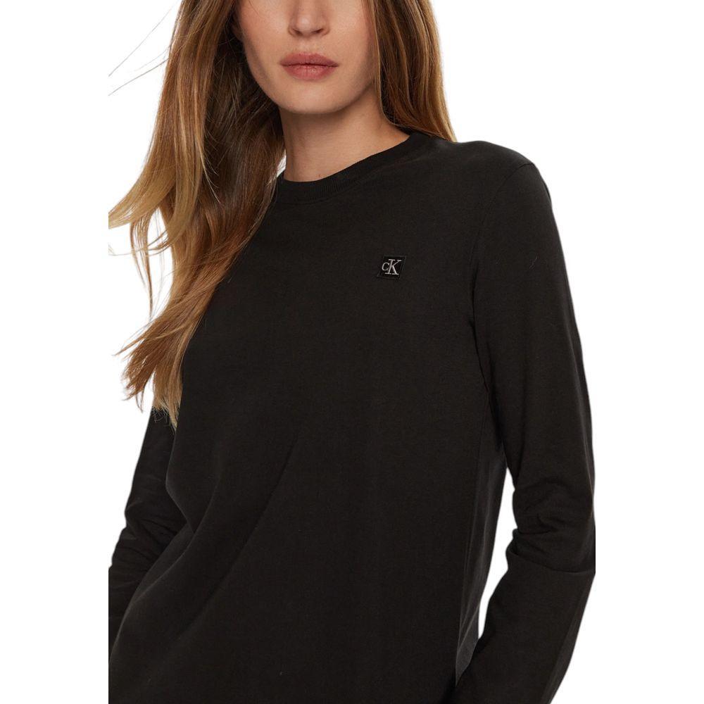Calvin Klein Jeans Black Cotton T-Shirt CA-16503900009-IT38|XS