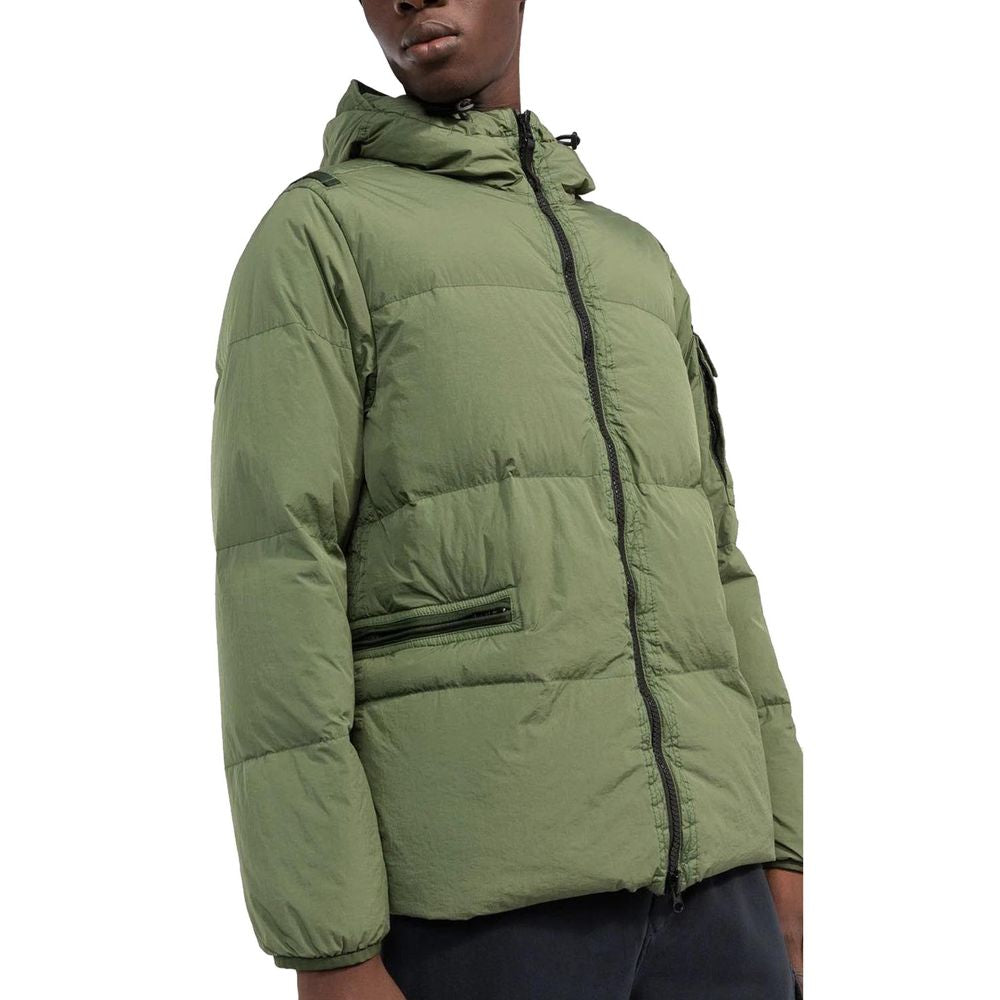 Stone Island Green Nylon Men Jacket ST-14738-XL