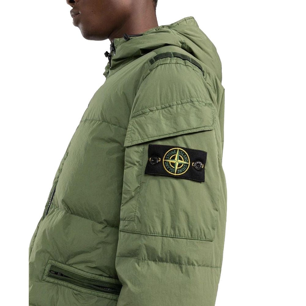 Stone Island Green Nylon Men Jacket ST-14738-XL