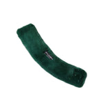 Dolce & Gabbana Green Mink Fur Collar Women Neck Wrap Scarf MS7109