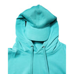 Dolce & Gabbana Green Cotton Hooded Men Sportswear Vest Sweater TSH90314