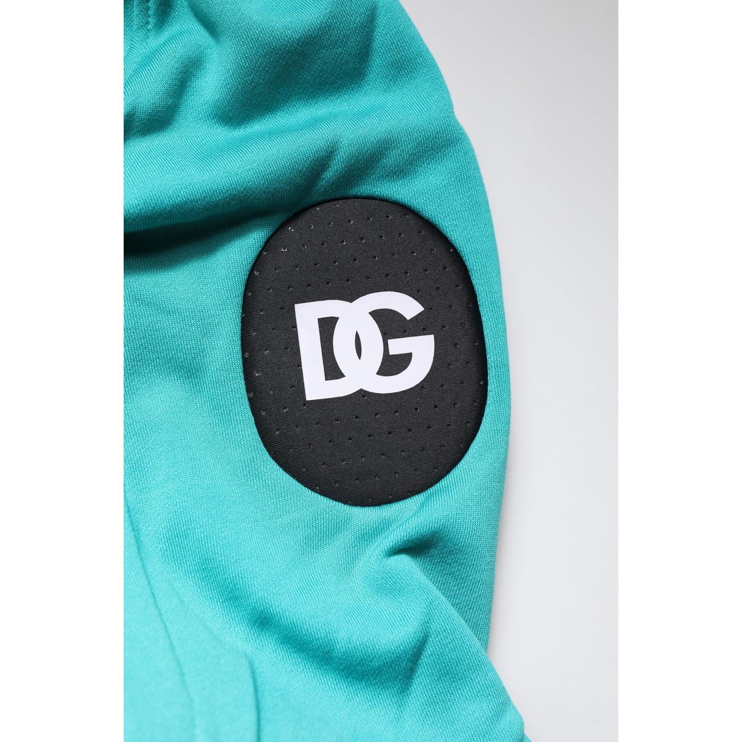 Dolce & Gabbana Green Cotton Hooded Men Sportswear Vest Sweater TSH90314