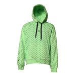 Dolce & Gabbana Green Cotton Logo Heart Print Hooded Sweater TSH90267-54
