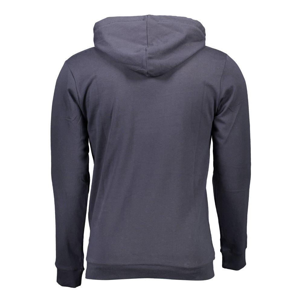 Sergio Tacchini Blue Cotton Men Sweater with Hood SE-37853-XL