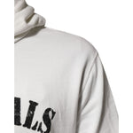 Dolce & Gabbana White Cotton DG ROYAL Print Hooded Sweater TSH90501-44