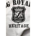 Dolce & Gabbana White Cotton DG ROYAL Print Hooded Sweater TSH90501-44