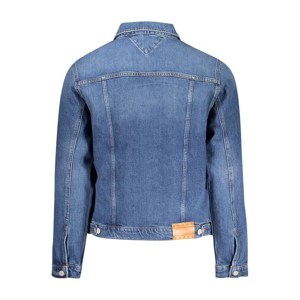 Tommy Hilfiger Blue Cotton Men Jacket TO-35353-S