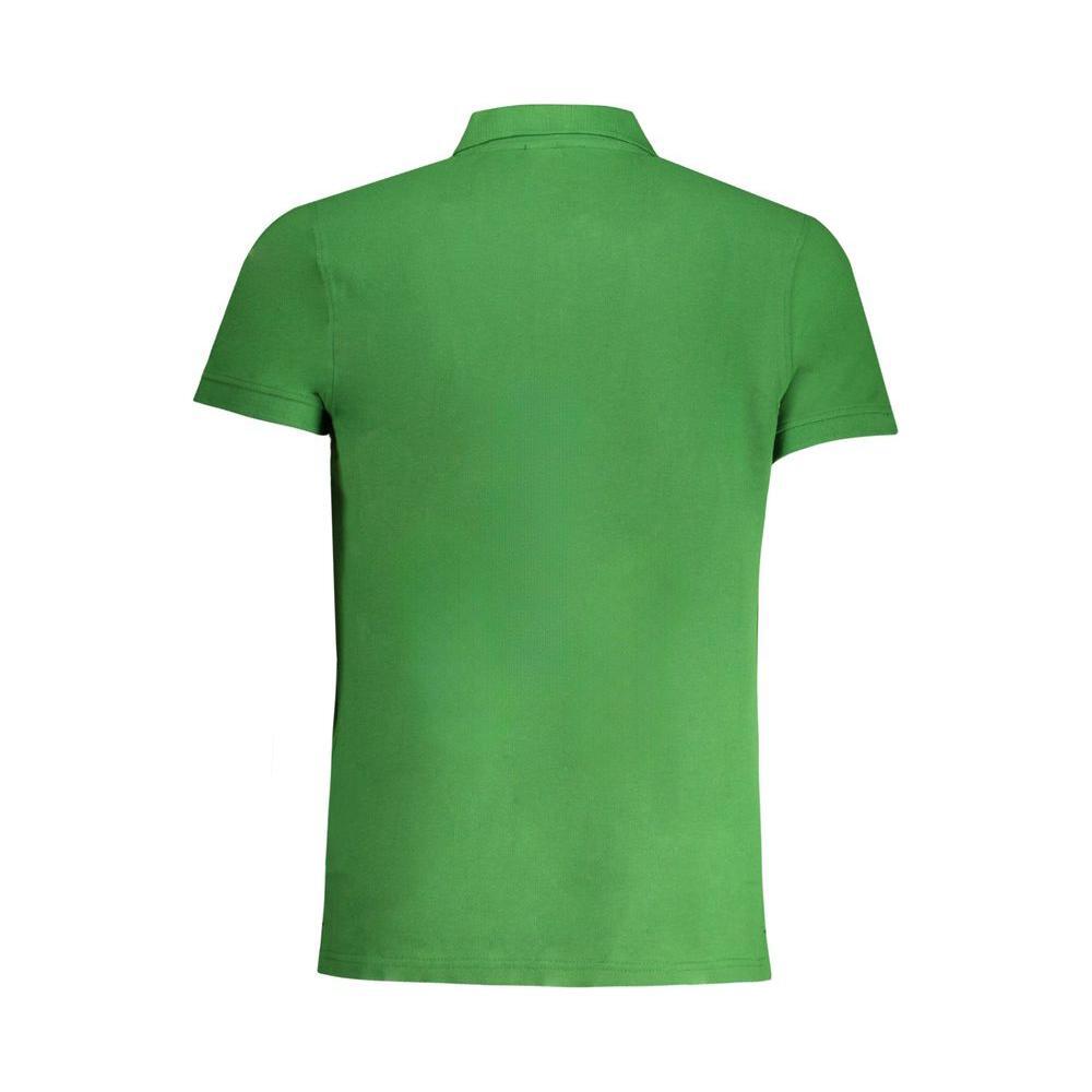 Cavalli Class Green Cotton Polo Shirt CA-30275-M
