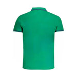 Cavalli Class Green Cotton Polo Shirt CA-31313-M