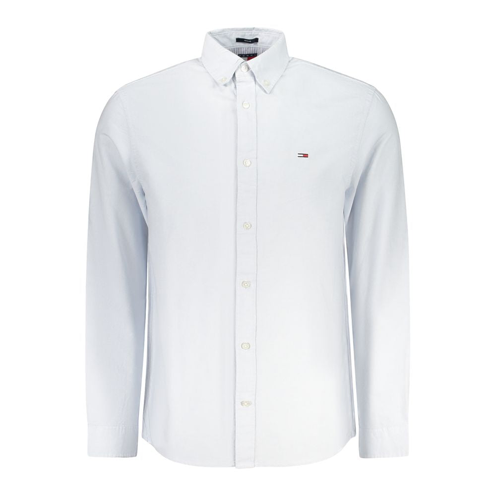 Tommy Hilfiger Blue Cotton Men Shirt TO-38475-S
