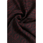 Dolce & Gabbana Maroon Black Printed Square Men Foulard Scarf