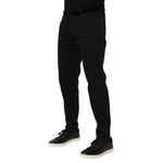Dolce & Gabbana Black Cotton GOLD Skinny Denim Jeans PAN76345-54
