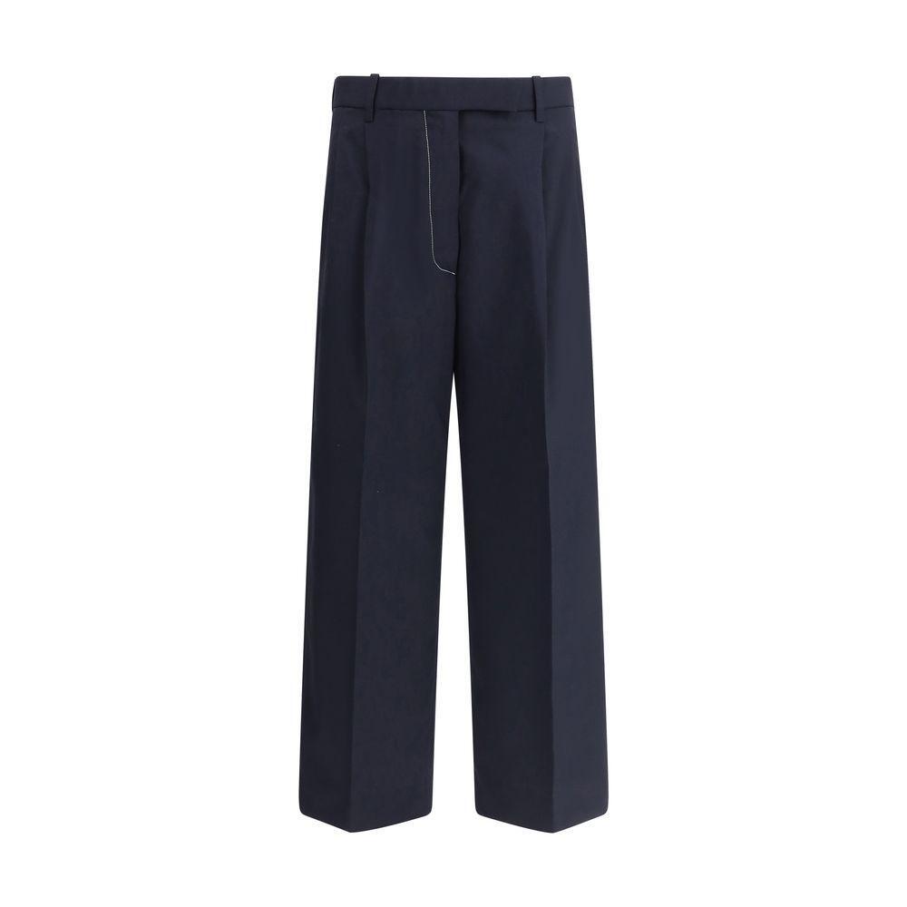 Thom Browne White stitching wool Pants TH-FTC503A02872415-IT42 | L