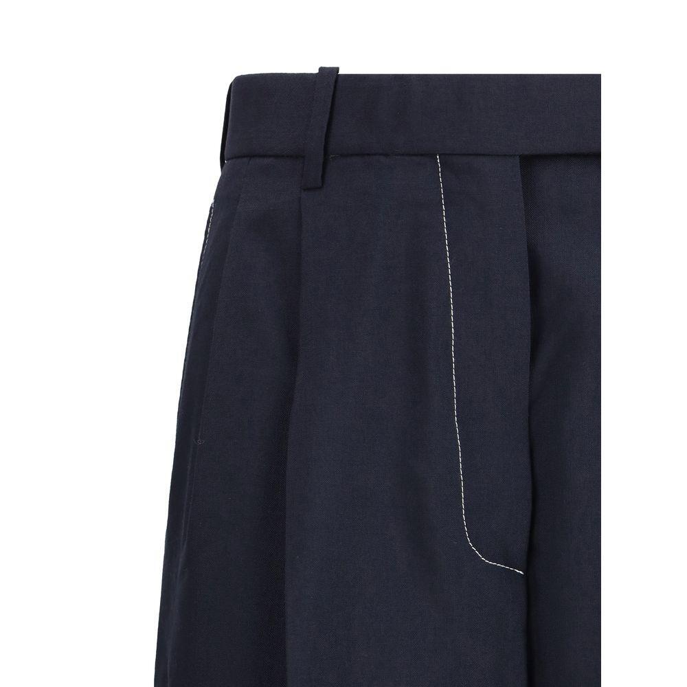 Thom Browne White stitching wool Pants TH-FTC503A02872415-IT42 | L
