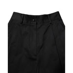 Dolce & Gabbana Black Cotton HighWaist Wide Leg Pants