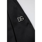 Dolce & Gabbana Black Cotton HighWaist Wide Leg Pants