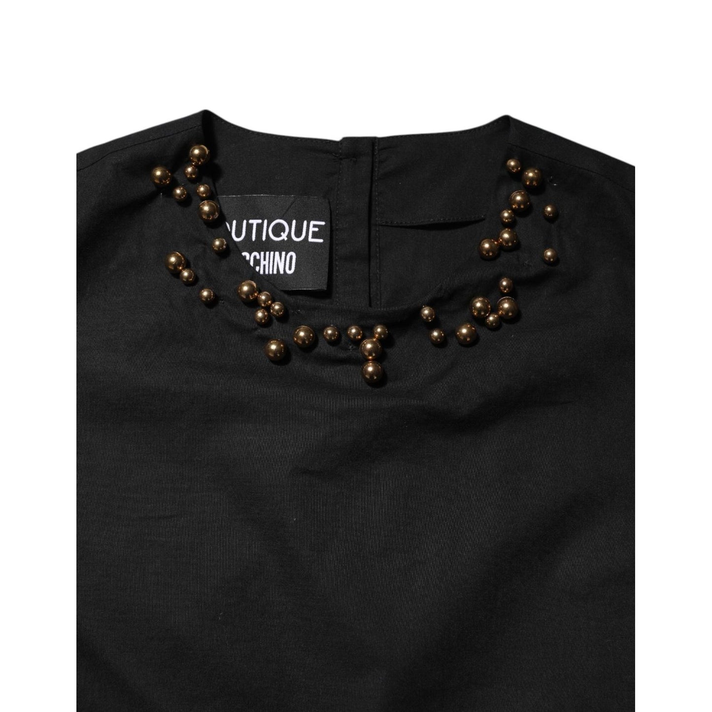 Boutique Moschino Black Cotton Sleeveless Women Tank T-shirt TSH86783-36