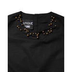 Boutique Moschino Black Cotton Sleeveless Women Tank T-shirt TSH86783-36