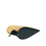 Patrizia Pepe Gold Patent Leather High Heels Pump Shoes