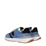 Philippe Model Blue Fabric Athletic Sneakers PH-15084842811657-EU40/US7