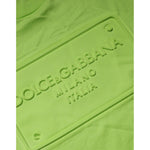 Dolce & Gabbana Green Embossed Logo Cotton Crew Neck T-shirt TSH91047-54