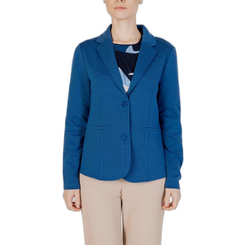 Street One Blue Polyester Blazer ST-13438400126-IT40|S