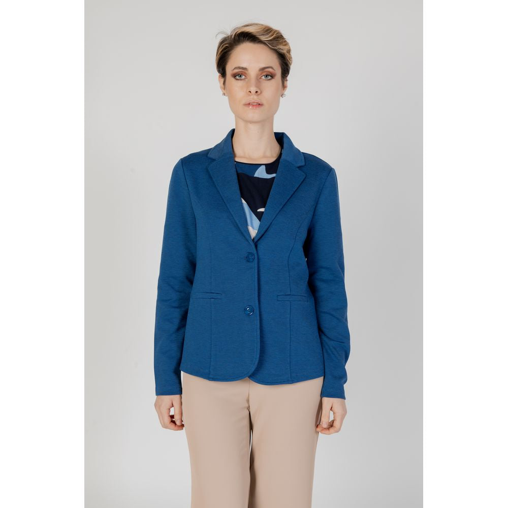 Street One Blue Polyester Blazer ST-13438400126-IT40|S