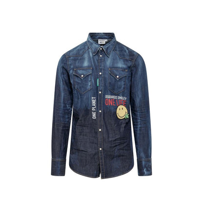 Dsquared² Blue Denim Shirt1728,48 | M,75611013280,Blue,Clothing,Denim - Shirts - Clothing,Dsquared²,IT50 | L,Men,New with tags,Shirts - Clothing