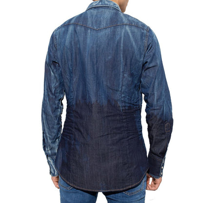 Dsquared² Blue Denim Shirt1728,48 | M,75611013280,Blue,Clothing,Denim - Shirts - Clothing,Dsquared²,IT50 | L,Men,New with tags,Shirts - Clothing