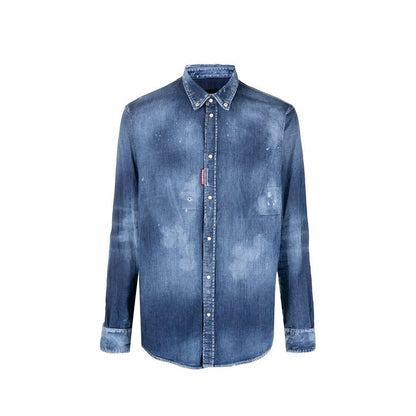 Dsquared² Blue Denim Shirt1728,75611013280,Blue,Clothing,Denim - Shirts - Clothing,Dsquared²,IT52 | XL,Men,New with tags,Shirts - Clothing